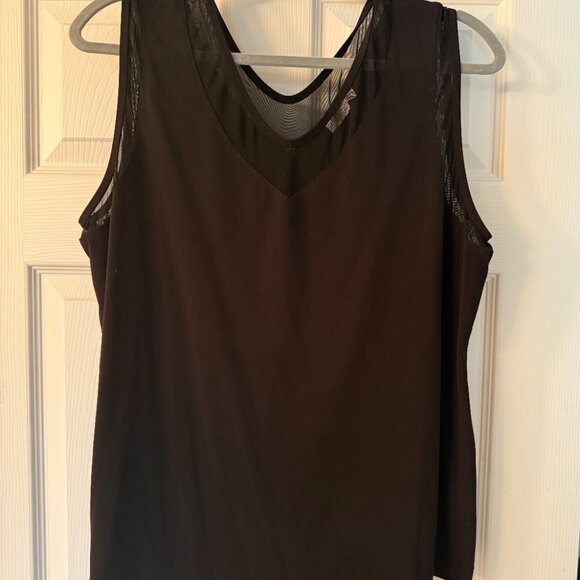 Anatomie Jackson Pima Cotton Mesh V Neck Tank XL - Picture 4 of 5